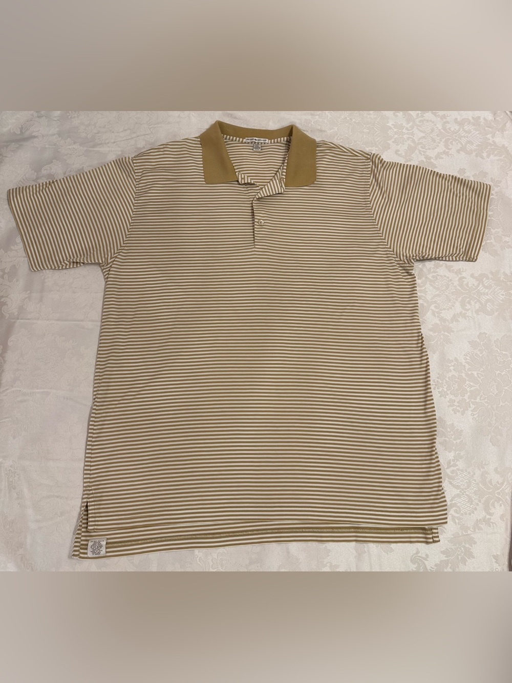 Peter Millar Striped Short Sleeve Polo Men’s Shirt, 100% Cotton